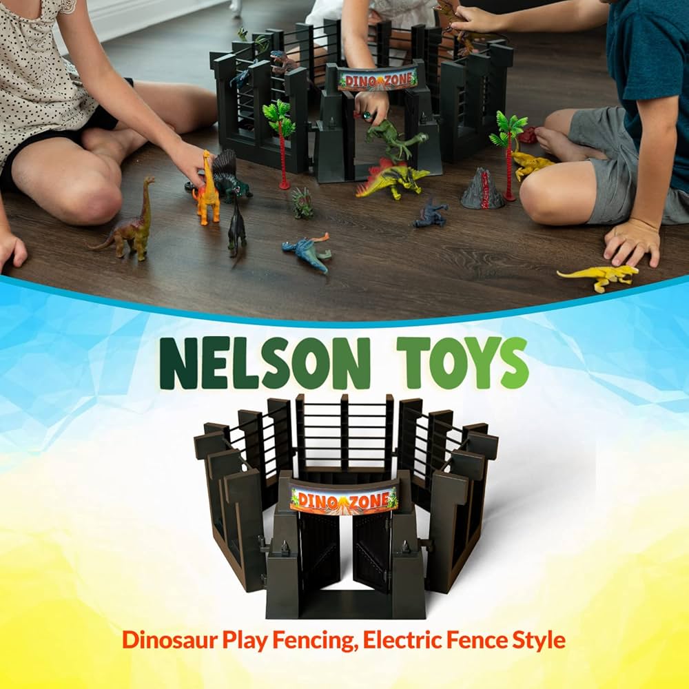 Amazon.co.jp: Nelson Toys 恐竜囲いケージ 人工電気フェンス